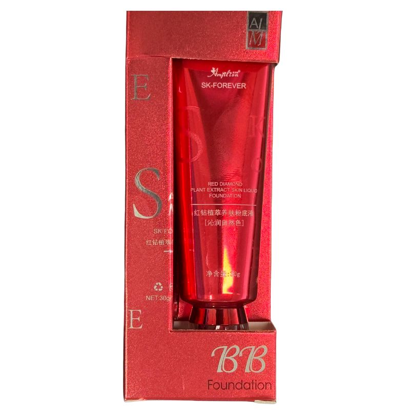 BB Waterproof Liquid Foundation | Full Coverage, Matte Finish, Long-Lasting, Oil-Control | 30g