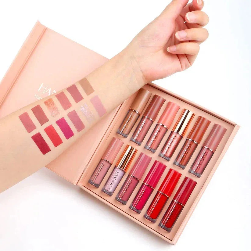 12 Colors Handaiyan Matte Liquid Lipstick Set - SUNEHRI STORE