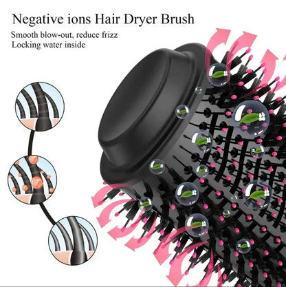 3-in-1 Hot Air Brush: Dryer, Styler & Volumizer in One Step - SUNEHRI STORE