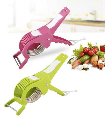 5 Blade Stainless Steel Manual Vegetable Cutter