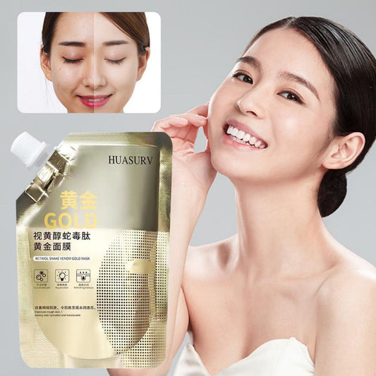 Retinol Snake Venom Peptide Gold Mask | Anti-Aging Moisturizing Brightening Skincare Cream 100g