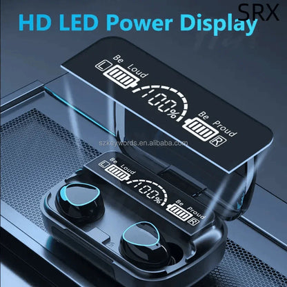 Sunehri Store wireless earbuds with HD LED power display charging case