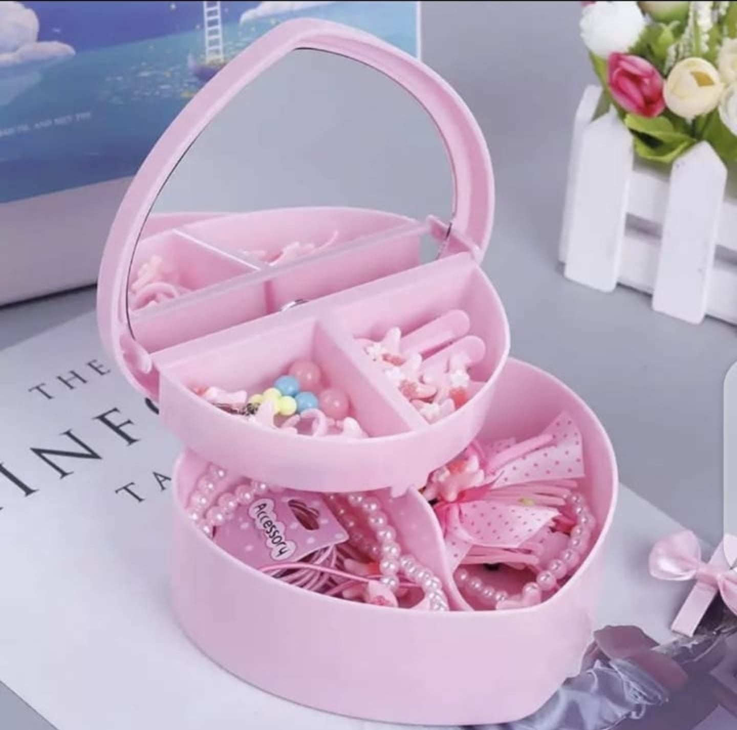 Heart Shape Jewellery Box for Girls | Cute & Stylish Jewelry Organizer