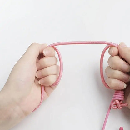Portable Drying Rope with 12 Clips & 2 Hooks | Travel Clothesline for Indoor & Outdoor Use