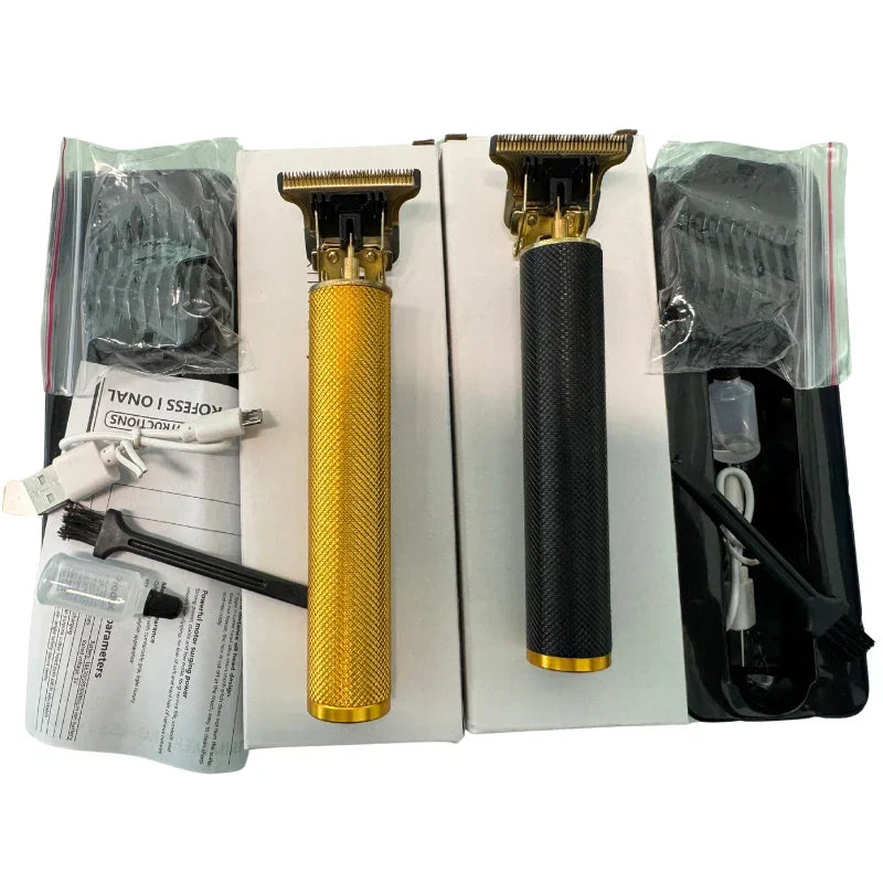 sunehri store hair trimmer set with gold and black cordless clippers and accessories