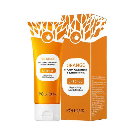 Orange enzymes exfoliating brightening gel LF16-35 with high activity mild exfoliation by Pouqur