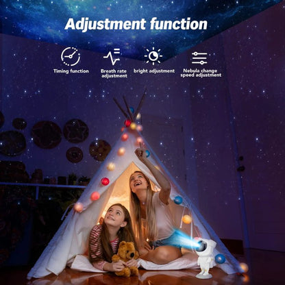 Astronaut Star Projector Night Light | Bring the Galaxy to Your Room | LED Nebula & Starry Sky Projection