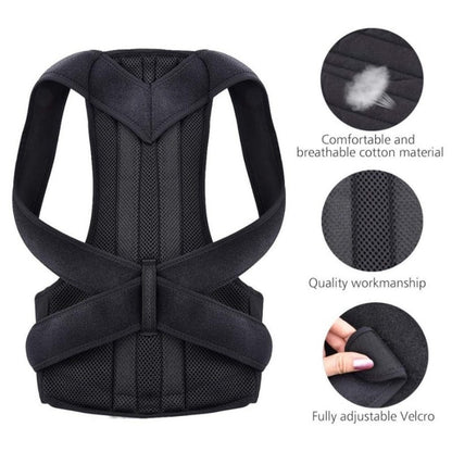 Back Pain Relief Posture Corrector Belt | Adjustable Support for Spine, Shoulder & Lumbar Alignment | XXXL