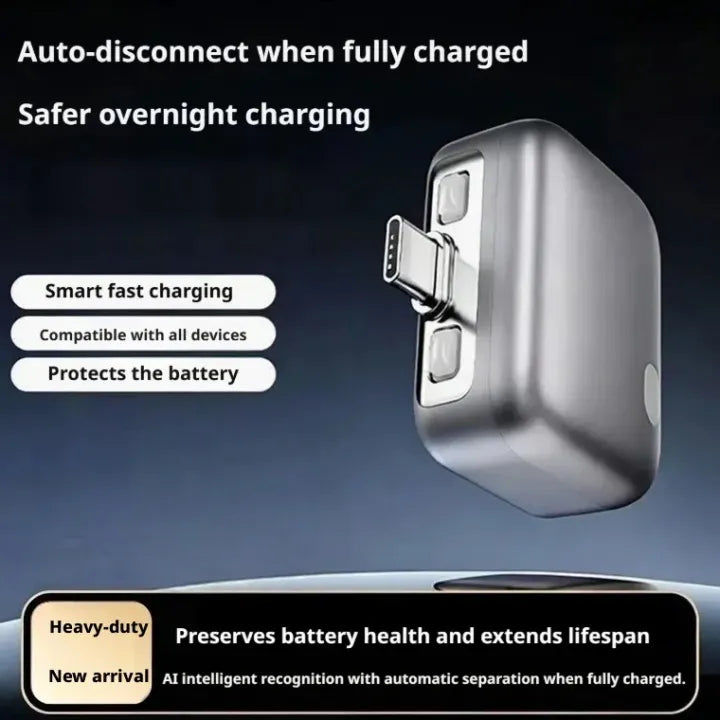 Smart Auto Stop Charging Adapter for Type-C | Battery Protection