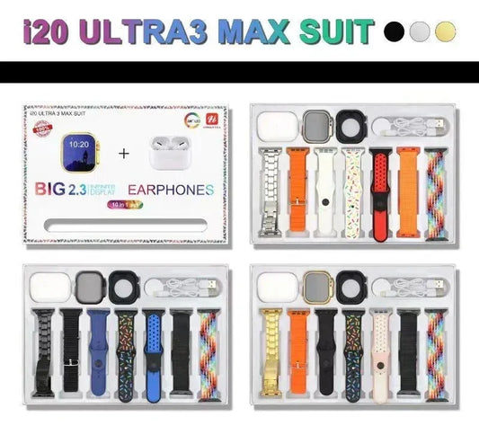 i20 Ultra 3 Pro Max watch with Pro 2 Airpods - SUNEHRI STORE