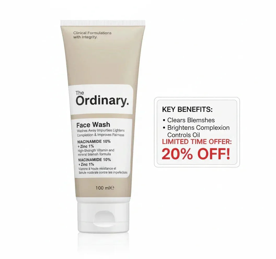 The Ordinary Niacinamide Face Wash – 100ml - SUNEHRI STORE
