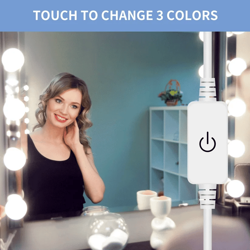 LED Vanity Mirror Lights – 14 Dimmable Bulbs for Makeup Desk