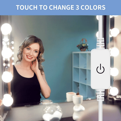 LED Vanity Mirror Lights – 14 Dimmable Bulbs for Makeup Desk