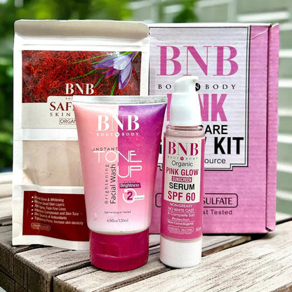 BNB Pink Skin Care Glow Kit | Organic Korean Formula - SUNEHRI STORE
