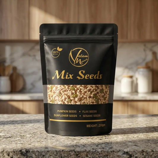 Premium Mix Seeds – Pumpkin, Flax, Sunflower & Sesame (250g)