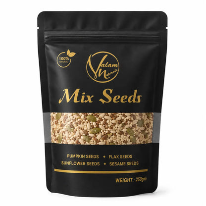 Premium Mix Seeds – Pumpkin, Flax, Sunflower & Sesame (250g)