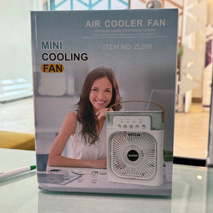 10-Inch Large Portable Air Conditioner Fan with Mist & LED Light With 7 Colors