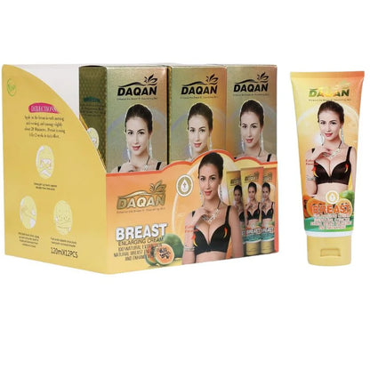 Daqan Papaya Extract Breast Enlarging Cream  | Organic Breast Enhancement & Skin Elasticity Booster