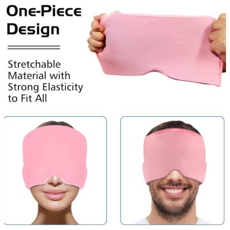 Headache Relief Gel Cap Hot Cold Therapy | Migraine, Tension & Puffy Eyes Relief