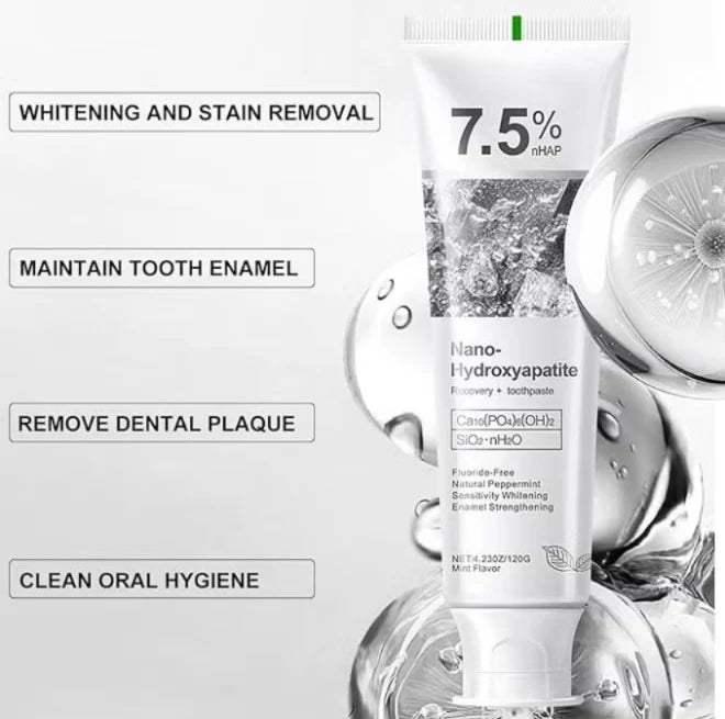 Nano Hydroxyapatite Toothpaste – Enamel Repair & Sensitivity Care (120g)