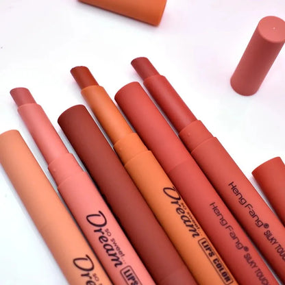 Hengfang Matte Dream Lipstick Set – 6-Piece Long-Lasting Nude Shades | Waterproof, Smooth Finish