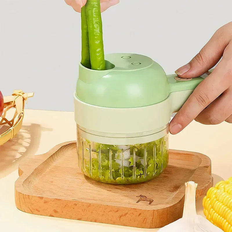 Rechargeable 4-in-1 Electric Vegetable Cutter