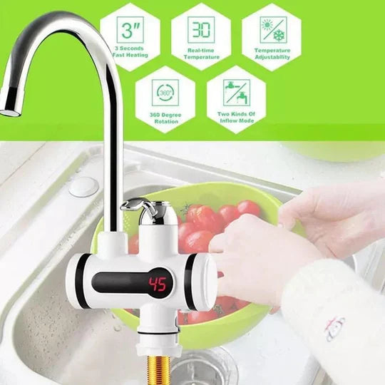 Instant Electric Hot Water Tap – Digital Display Heating Faucet for Kitchen & Bathroom