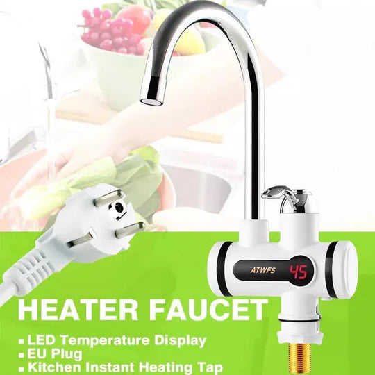 Instant Electric Hot Water Tap – Digital Display Heating Faucet for Kitchen & Bathroom