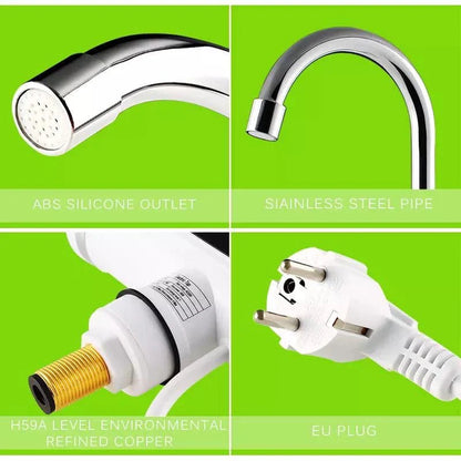 Instant Electric Hot Water Tap – Digital Display Heating Faucet for Kitchen & Bathroom
