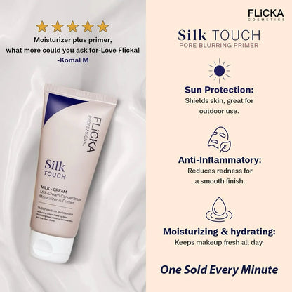 Flicka Silk Touch 3-in-1 Moisturizer, Primer & Sunscreen