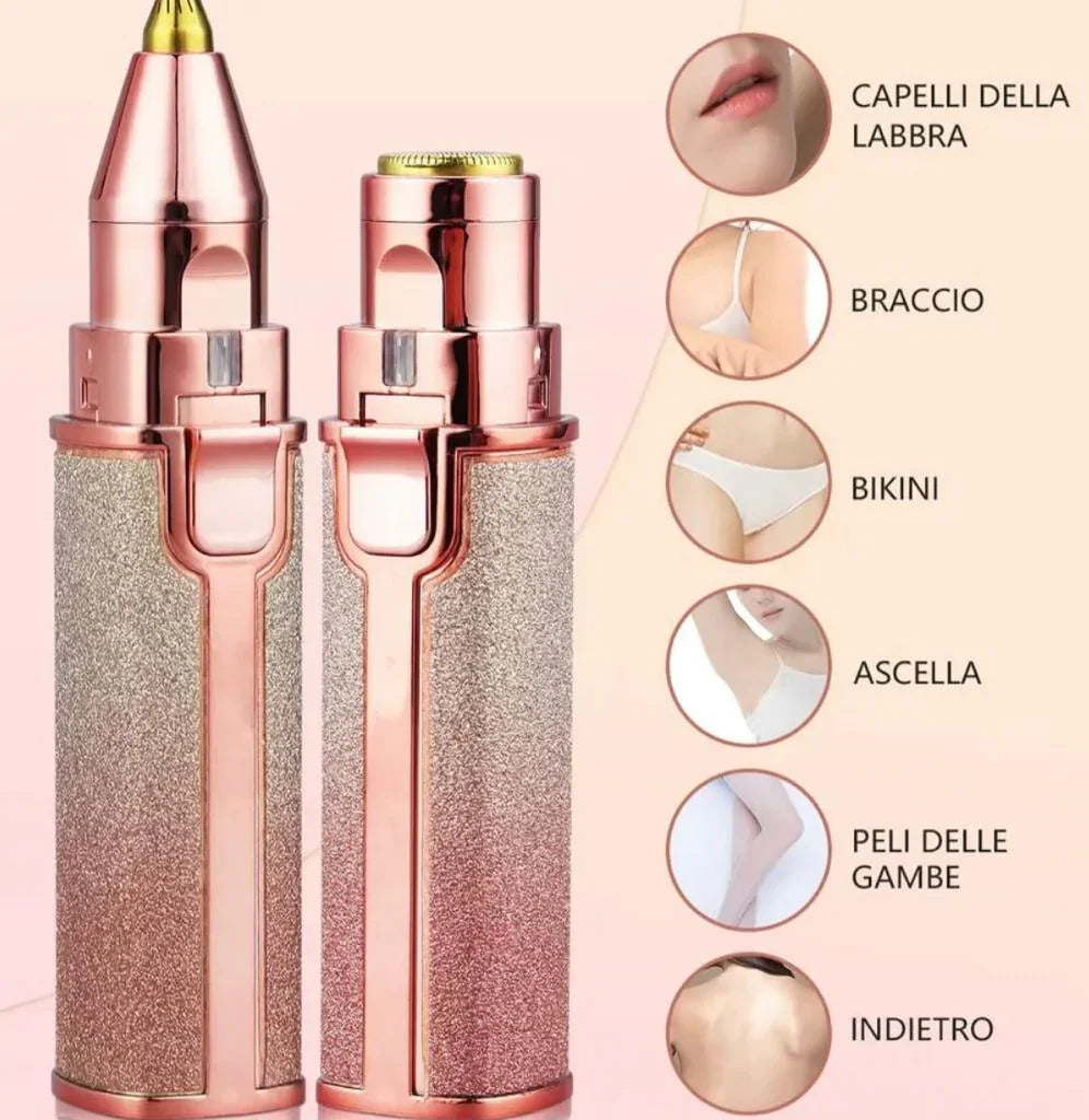 2 in 1 Electric Eyebrow Trimmer & Facial Hair Remover - SUNEHRI STORE